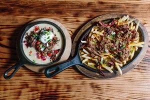 Bedford Ice House Queso and Fries